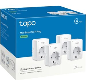 🐟 4 enchufes inteligentes TP-Link WiFi Tapo P110 compatibles con Alexa y Google Home