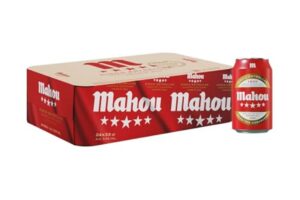 🐟 24 latas de cerveza Mahou 5 Estrellas