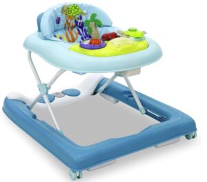 😮 Andador Bebé con Bandeja de Juegos, Altura Ajustable 3 Niveles   Frenos de Seguridad.