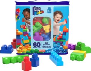 😮 Mega Bloks Bolsa clásica con 60 Bloques de construcción.