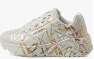 🖤  Skechers Uno Lite Metallic Love, Zapatillas Niñas