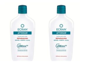 🖤 Pack 2 Ecran Aftersun Leche Post Solar Reparadora para todo Tipo de Pieles 400 ml.
