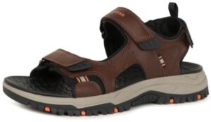 ®️ Skechers Prewitt Rigdon, Sandalias Deportivas Hombre, Brown