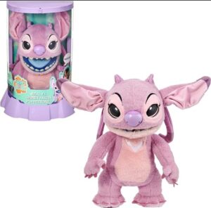 💫Disney Angel Puppetronic by Real FX, Peluche Electrónico de 45 cm, 100  Combinaciones de Acciones y Sonidos, Juguete Realista con Sensores y Reacciones 💫