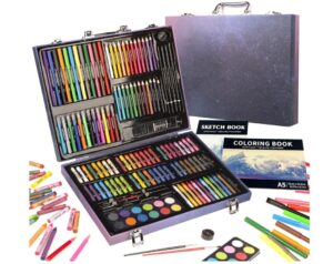 🖤 KINSPORY Maletin Pinturas para Niños 150 Piezas.