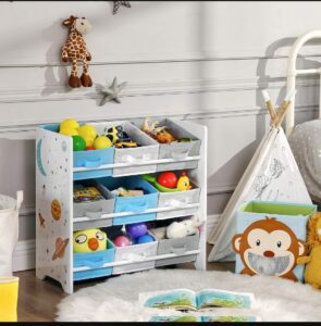 🐟 Estantería infantil Songmics con 9 cajas de tela