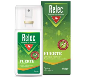🖤 Relec Fuerte Sensitive Familiar Spray Antimosquitos, Eficaz Contra el Mosquito Tigre,75ml.