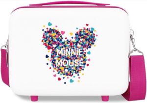 🖤 Disney Minnie Magic Nececer Adaptable Blanco 29x21x15 cms ABS.
