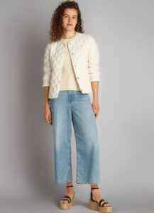 🧥 Tommy Hilfiger Cazadora acolchada Mujer Down Quilted Collarless con botones, Marfil (Ivory Petal)