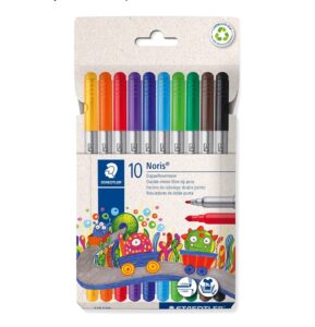 🖤 STAEDTLER Noris 10 Rotuladores de fieltro para colorear