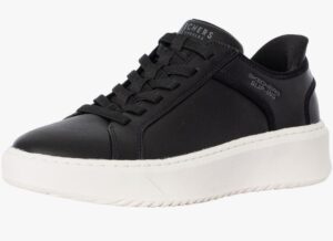 〽️ Skechers Zapatos sin Cordones con Doble ventilación para la Corte, Hombre, Malla Duraleather