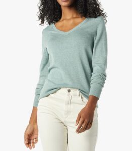 👚Amazon Essentials Jersey Ligero de Manga Larga con Cuello en V