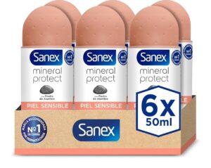🌈Pack de 6 botes Sanex piel sensible