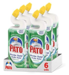 🚾 Pato WC Power frescor total. Limpiador quitamanchas de 750ml para inodoro. Pack de 6 Uds.