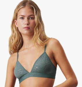〽️ Calvin Klein Sujetador Tipo Bralette Mujer Unlined Triangle elástico