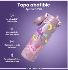 🐟 Botella reutilizable térmica Ion8 de acero inoxidable