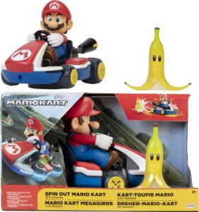 🖤 SUPER MARIO Nintendo Vehículo de Juguete Mario con Funciones (Giros 360º, Acrobacias).