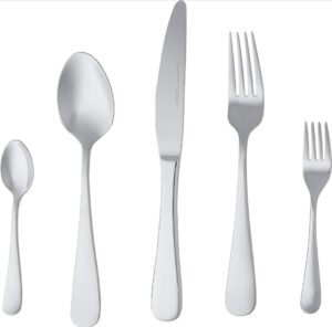 🐟 Cubertería Amazon Basics con 20 piezas