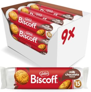 🐟 9 paquetes de galletas Lotus Biscoff rellenas de chocolate