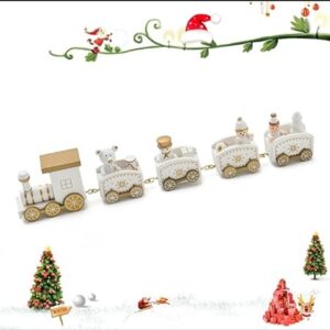 💫Tren de Madera Navideño con 4 Vagónes