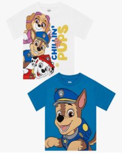 🐾 Pack de 2 camisetas muy chulas de La Patrulla Canina.