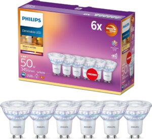 💥 6 bombillas Philips LED GU10 3,8W