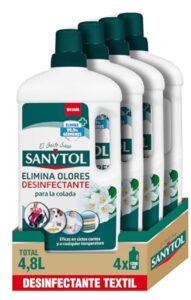 💥 4 botellas de Sanytol Desinfectante Textil