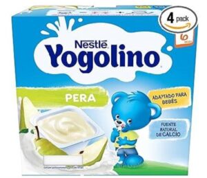 🥛YOGOLINO Postre Lácteo de Pera, a partir de 6 meses, 4x100g
