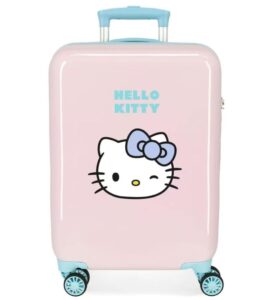 😀 Hello Kitty Wink Maleta de cabina 38x55x20 cms rígida ABS Cierre de combinación lateral 34L 2 kgs 4 ruedas dobles.