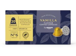 🐟 20 cápsulas de café by Amazon Vanilla compatibles con Nespresso