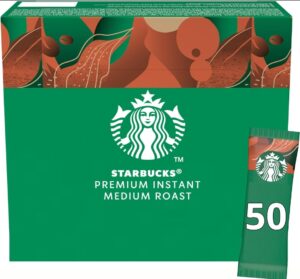 🐟 50 sobres de café soluble Starbucks Medium Roast