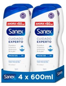 🐟 4 botes de gel de ducha Sanex Cuidado Experto