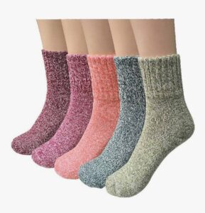 🧦5 pares de calcetines térmicos de lana