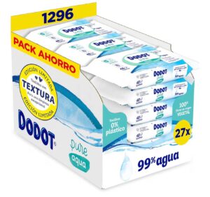 💧27 paquetes de toallitas Dodot pure aqua