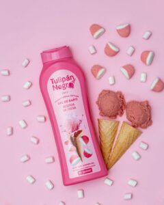 🐟 Gel de baño Tulipán Negro Besitos de fresa