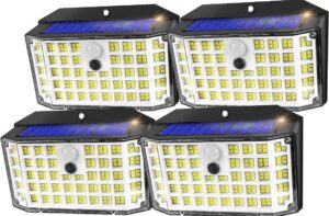 🐟 Pack de 4 focos solares