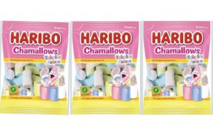😀Haribo Chamallows Tubular Colors Espumas Dulces, 250g.