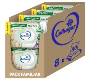😀 Pack 640 uds Colhogar Aloe Papel Higiénico Húmedo Desechable.