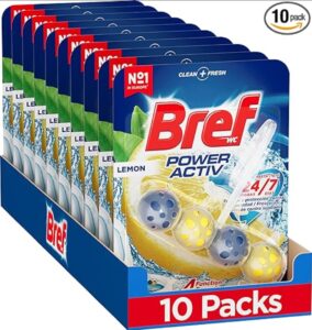 💫Bref Power Activ Limón Cesta WC (pack de 10 unidades) 💫