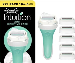 🐟 Maquinilla de afeitar Wilkinson Sword Intuition Sensitive Care con 6 recambios