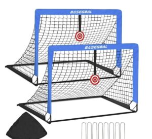 😀 Portería de Fútbol para Niños, Plegable 120x90cm, Fácil Montaje sin Herramientas, Incluye Bolsa de Transporte y Dianas.