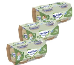 😀 Pack 6 Nutribén Potitos Introducción a las Judías Verdes y Patatas Desde los 4 Meses, 120g.