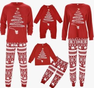 😀 Pijama Navidad Familia Divertido.