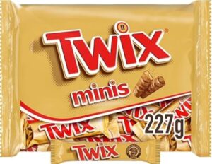 💫Twix Minis Barritas de Chocolate con Leche, Galleta y Caramelo, Ideal como Regalo (227 g) 💫