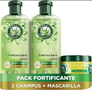 🐟 Pack de 2 botes de champú   mascarilla Herbal Essences Fortificante Aloe