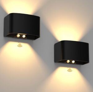 💥 2 lámparas de pared T-SUN con sensor de movimiento