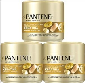 💫Pantene Pro-V Repara Y Protege Mascarilla Protectora De Keratina 3X300ml Para Pelo Seco Y Dañado.