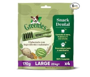 💚Greenies Snack Dental 100% Natural para Perros Grandes 6x170g
