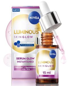 ✨Nivea Luminous Skin Glow. Sérum antimanchas con thiamidol, niacinamida y Aloe vera