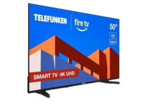 📺Telefunken 50FTV825, 50 Pulgadas 4K UHD, Smart TV Fire OS, HDR10, MEMC, Compatible con Alexa, Dolby Atmos, Apple AirPlay, Bluetooth